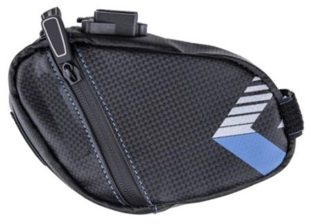 ROSWHEEL  Saddle bag, Black,  water resistant L18.5/H10.5/W5cm, slim profile .