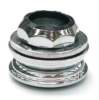 Ahead set, steel, CP, ball retainers, 1" threaded zero stack, 1 x 41.4 x 27