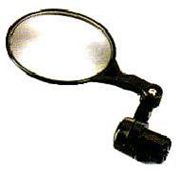 MIRROR  Convex, Bar End, 75mm  BLACK