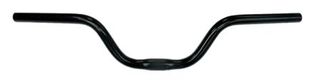 HANDLEBAR  25.4mm, 62cm Wide, 100mm Rise, Alloy  BLACK