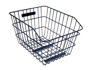 BASKET - Rear, Fixed Wire, With Fittings, Black, 43cm x 33cm x 25cm