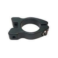 CLAMP - 31.8mm - Rear Carrier/Seatpost Clamp with lip - With Additional Nodes (5mm) To Attach Rear Carrier - BLACK