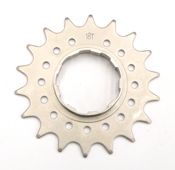 COG - For Cassette Hub, FLANGE CR-MO, 18T, 3/32, SILVER