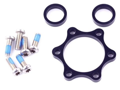 BOOST HUB CONVERTER FRONT (Converts 15mm x 100mm to 15mm x 110mm boost)Rotor spacer is 5mm thick