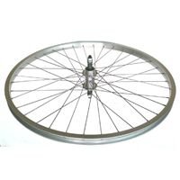 WHEEL - 26" JETSET S/W Alloy Rim, Screw On Multi Speed Alloy Nutted Hub, Mach 1 Stainless Steel Spokes, REAR.  ALL SILVER   (Matching Front 93713)