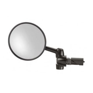 BUSCH & MULLER Mirror - Cycle Star 903/7 - 30mm reach - L/H Handlebar inner mounting (17mm) - 80mm Large Size "Heavy Duty, great for E-bikes"