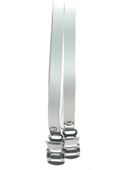 Leather Toe Straps, pair, WHITE, for toe clips (Sold in Pairs) L: 430mm