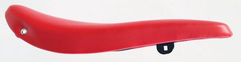 SADDLE  Banana, 430mm x 130mm, for High Riser with Mounts for Sissy Bar, RED