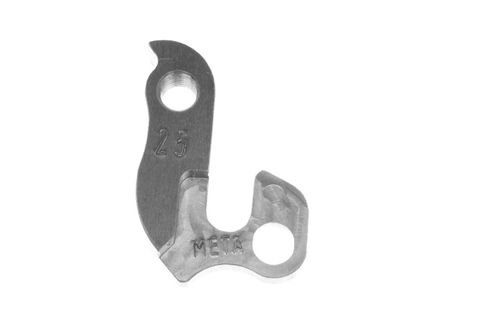 META CNC DERAILLEUR HANGER  - Model 25, Material 6061 T651 Aviation Aluminium, CNC Machined, Silver, Jamis, Schwinn, etc