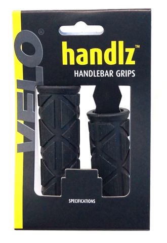 GRIPS - SHIFTER, X-cut design, KRATON, BLACK - 80mm/102mm for GRIP SHIFT w/plug