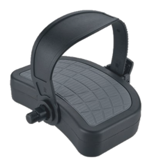 EXERCISE PEDAL  - 9/16" Axle, PP Body, PVC/PU Strap, Ball Bearings, Black