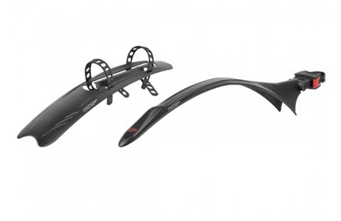 MUDGUARD SET  26-29ER/700c, Front & Rear, QR Rear, Downtube mudflap for front, Quality Polisport product (Front 60mm/Rear 45mm Wide)