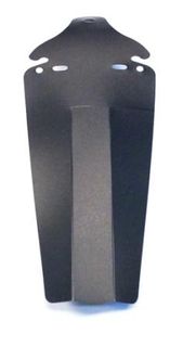 MUDGUARD  for saddle rail, THE WEDGE-TAIL or "Butt saver" BLACK