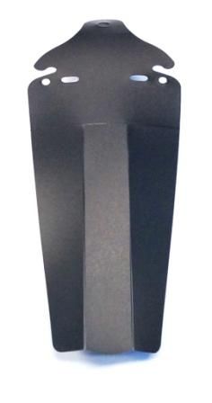 MUDGUARD  for saddle rail, THE WEDGE-TAIL or "Butt saver" BLACK