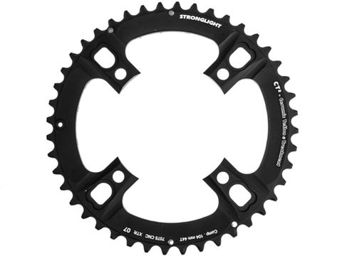 Sorry temp o/s   MTB CHAINRING SHIMANO XTR FC-M970  2007 compatible. 7075-T6 CT² (black) 3x9 BCD104 Outer. 44T 4 arms "STRONGLIGHT"