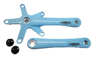 2 Piece Single Speed Crankset - 130BCD & 170mm Crank - For 103mm B.B. Baby Blue, Alloy