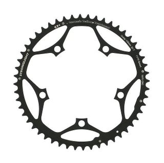ROAD CHAINRING, STANDARD TYPE S - CT&sup2;, 7075-T6, CT&sup2; (black), 11/10 speed, 130 BCD, Outer, 52T, 5 arms