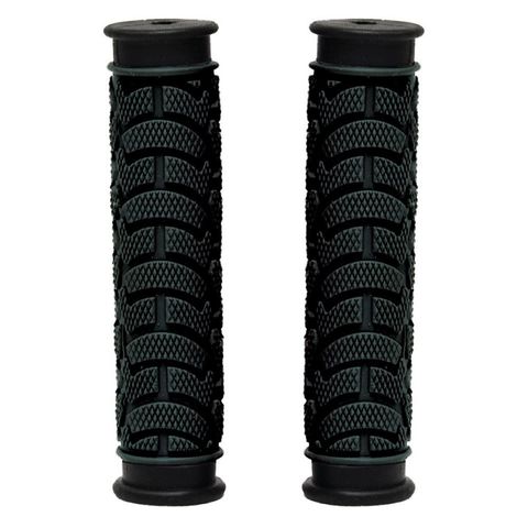 GRIPS - Dual Density MTB Grips, Closed End. 130mm BLACK   - Oxford Product