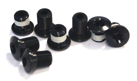 Chainring Bolt Kits, SHIMANO MTB SCREW FOR STRONGLIGHT RINGS COMP. XTR M980 2x10 (4 ARMS) STEEL SILVER