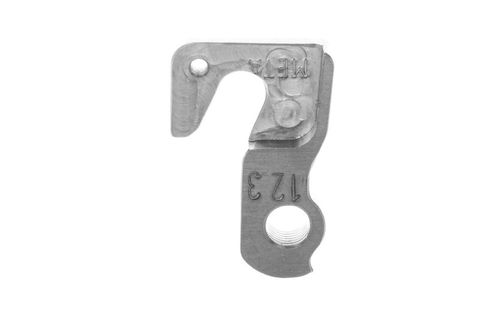 META CNC DERAILLEUR HANGER  - Model 123, Material 6061 T651 Aviation Aluminium, CNC Machined, Silver, MERIDA