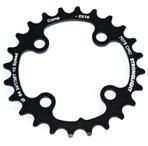 CHAINRING - MTB "STRONGLIGHT", 24T, 7075 CNC Black  Shimano - 64mm BCD, 4 Hole for 10 Spd