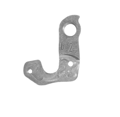 META CNC DERAILLEUR HANGER  - Model 62, Material 6061 T651 Aviation Aluminium, CNC Machined, Silver, BMC