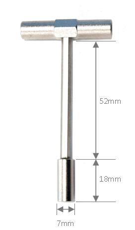 Internal nipple key for HEX 10