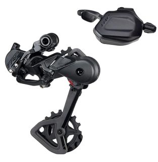 G-SPEC TR12 DERAILLEUR AND SHIFTER KIT, Black