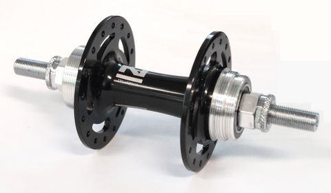 Hub, Double Sided  Fixed/Free 32H Nutted Black, 120  TRACK sealed bearing, Quality Novatec product, Made in Taiwan (With Lockring And Nuts)