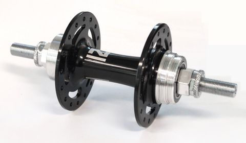 Hub, Double Sided  Fixed/Free 32H Nutted Black, 120  TRACK sealed bearing, Quality Novatec product, Made in Taiwan (With 16T cog, Lockring And Nuts)