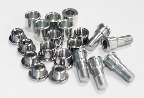 Chainring Bolt Kits, STRONGSCREW FOR TRIPLE MESSENGER (5 ARMS)  STEEL  SILVER