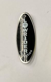 NAME PLATE LOWRIDER BLACK
