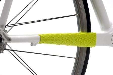 CHAIN STAY PROTECTOR - Wrapper, Oversize, Two Wheel Cool, NEON   (special pricing, we are making room to expand our ranges)