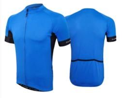 JERSEY - FUNKIER CEFALU Mens Active Short Sleeve Jersey 100% Polyester, BLUE,  SMALL