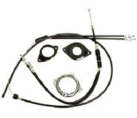 GYRO II ROTOR - Complete Set, 28.6 Diameter, BLACK/SILVER (UPPER A:230mm B:150mm C:150mm, LOWER A:730mm B:200mm)