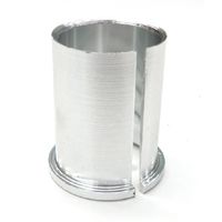 Alloy Shim for Ahead Stem, 40mm Length, ID25.4mm, OD28.6mm SILVER