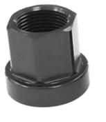 Axle Nut, Flange type,  BLACK, M14, Alloy