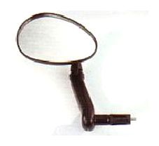 MIRROR  Convex Oblong, Bar End, Fits 15-22mm ID, ideal for R/H or L/H