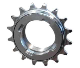 FREEWHEEL - 1/8" x 17T, DICTA "EZ-OFF" CNC Machined, SILVER