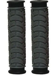 GRIPS - Dual Density MTB Grips, Closed End. 130mm GREY   - Oxford Product