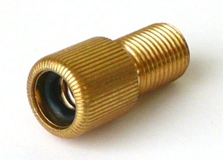 BRASS ADAPTOR  F/V to A/V, 20mm Long  (Sold Individually)  (for Bag of qty 10 see part 3638)