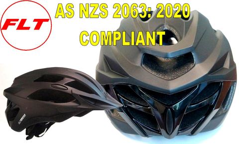 Helmet, FLITE, Inmould, MTB Range, MATT BLACK, 58-61cm Large, AS/NZS Standard