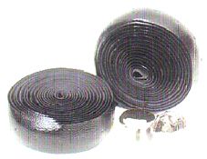 Vinyl Tape BLACK, length 223cm with CP plugs