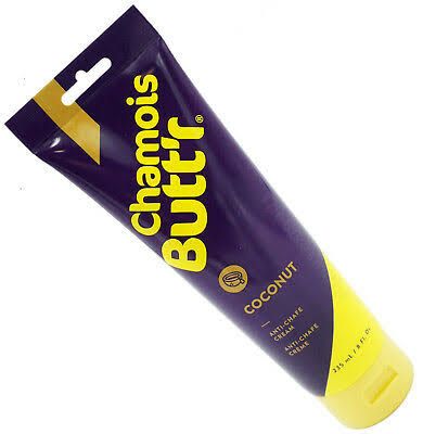 Chamois Butt'r Coconut 8 oz tube - NEW! Certified  Organic Coconut Oil,  deeply moisturize to reduce friction