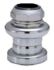 HeadSet, Steel, Silver, 1.1/8 Threaded. Caged bearing with waterproof seals, 25.4 x 34 x 30 x 37.5
