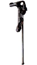 KICKSTAND - 26" - Rear Axle Mount - Steel - BLACK