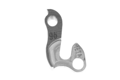 META CNC DERAILLEUR HANGER  - Model 96, Material 6061 T651 Aviation Aluminium, CNC Machined, Silver, Felt QX