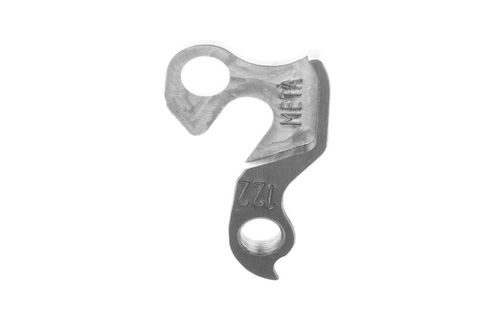 META CNC DERAILLEUR HANGER  - Model 122, Material 6061 T651 Aviation Aluminium, CNC Machined, Silver, Bianchi