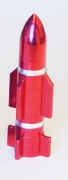 Valve Cap ATOMIC Rocket Red, A/V