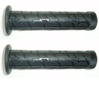 Grips, BMX, Kraton rubber, w/flange, 125mm, closed end type